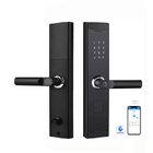 Alüminyum Alaşımlı Parmak İzi Elektronik Akıllı Kapı Kilitleri Yatak Odası USB Anahtarsız Kapı Kilidi