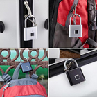 Mini Akıllı Asma Kilit Tek Dokunuşla Açık Akıllı Güvenlik Bagaj Çantaları için Anahtarsız Asma Kilit