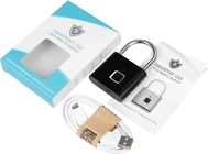 Taşınabilir Akıllı Parmak İzi Asma Kilit USB Şarj Anahtarsız Hızlı Kilit Açma Hırsızlığa Karşı