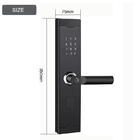 USB Bağlantı Noktası Acil Anahtarsız Dijital Parmak İzi Kapı Kilidi 304 Paslanmaz Çelik