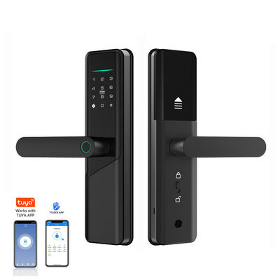 Biyometrik Parmak İzi Elektronik Akıllı Kapı Kilitleri TTlock Tuya Uygulaması ile Yüksek Güvenlik