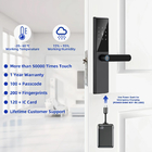 Alüminyum Alaşım Akıllı Ev TTlock Anahtarsız Dijital Kapı Kilitli Biyometrik Parmak izi Kapı Kilitli