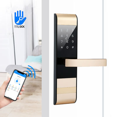 4 in 1 Password TTlock App Card Apartman Otel Ofisi için Akıllı Klavye Kapı Kilit