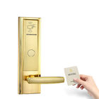 Altın Renkli Mifare Otel Anahtar Kartı Kapı Kilitleri Ücretsiz Yönetim Yazılım Sistemi ile
