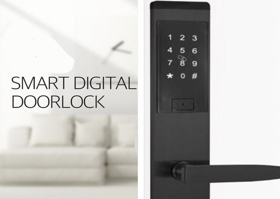 Wifi Tuya TTlock App Şifreli Kapı Kilidi 38-48mm Kapı İçin Elektronik Akıllı Kapı Kilitleri