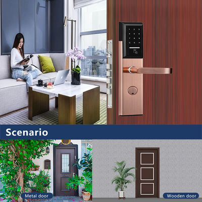 Paslanmaz Çelik 6068 Mortise TTlock Smart Keypad ile Uygulama Denetlenen Kapı Kilit