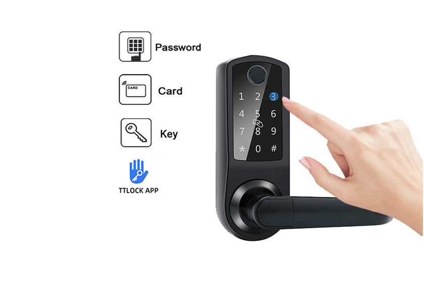 Bluetooth Parmak İzi Şifreli Kapı Kilidi TTlock Dokunmatik Ekran Tuş Takımı Kapı Kilidi