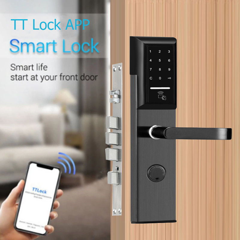 Paslanmaz Çelik 6068 Mortise TTlock Smart Keypad ile Uygulama Denetlenen Kapı Kilit