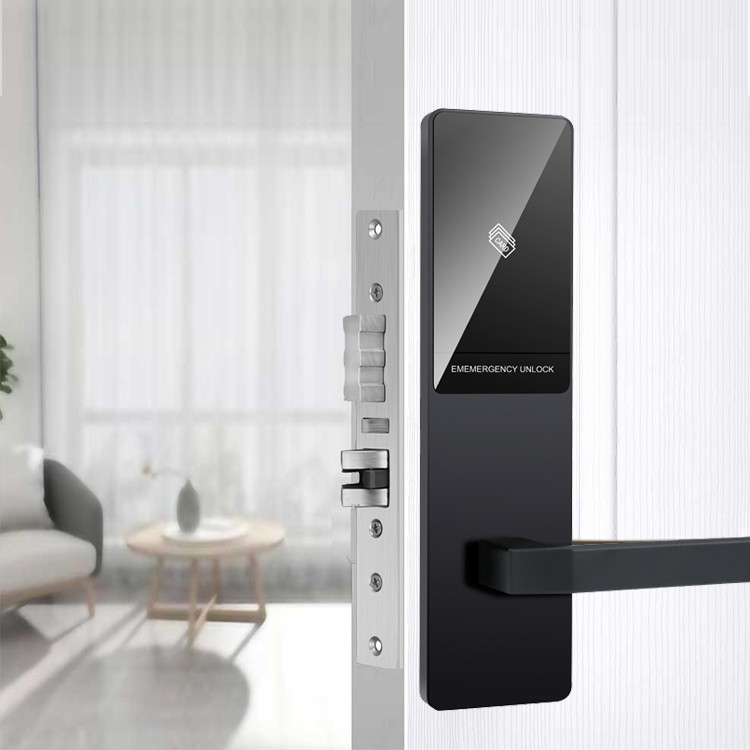 Elektronik Ofis Anahtar Kartı kapı kilidi otel sistemi kapı kolu ile dijital akıllı kapı kilidi